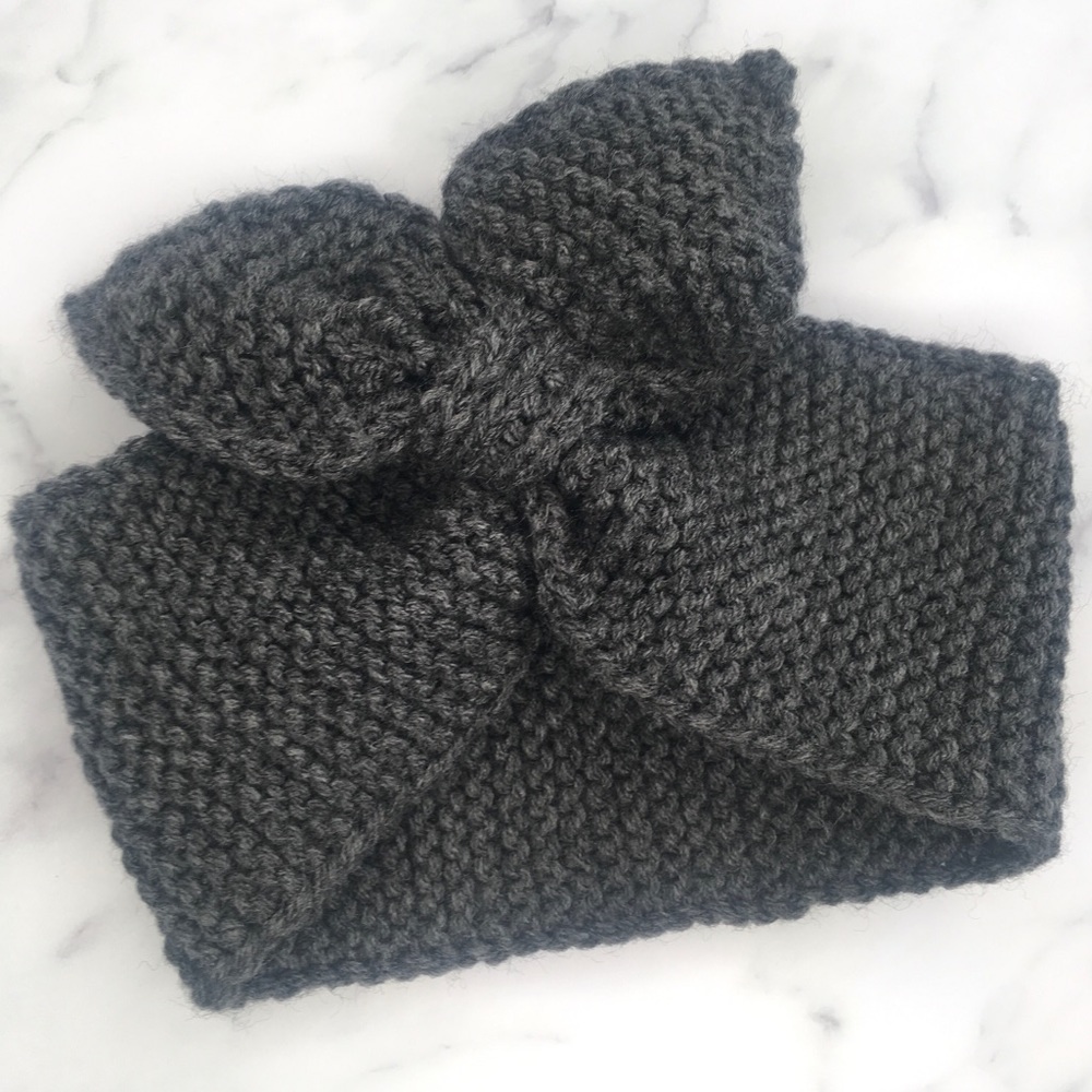 Ear warmer/headband. T4/5 size. Hand knitted headband. - Picture 3 of 3